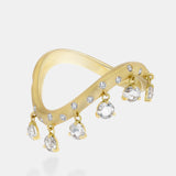 The Swaying Yellow Gold Ring