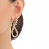 The Swaying Yellow Gold Maxi Hoops