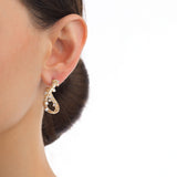 The Swaying Yellow Gold Midi Hoops