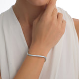 The Sway Polka Dot White Gold Bangle
