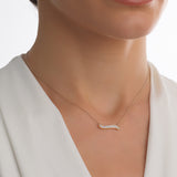 The Sway Pavé Yellow Gold Mini Pendant