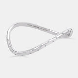 The Sway Polka Dot White Gold Bangle