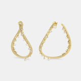 The Swaying Yellow Gold Maxi Hoops