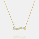 The Sway Pavé Yellow Gold Mini Pendant