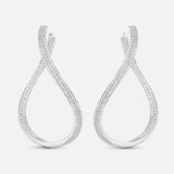 the sway diamond pavé maxi hoops
