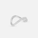 the sway diamond pavé ring