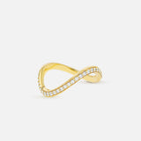 the sway diamond pavé ring