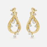 the swaying diamond midi hoops