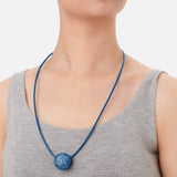 Blue Disco Bug Necklace