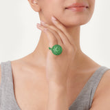 Green Disco Bug Ring