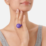 Purple Disco Bug Ring