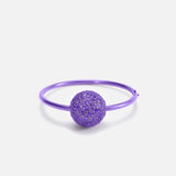 Purple Disco Bug Bangle - Mini