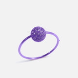 Purple Disco Bug Bangle - Mini