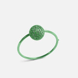 Green Disco Bug Bangle - Mini