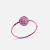 Pink Disco Bug Bangle - Mini