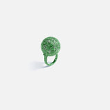 Green Disco Bug Ring