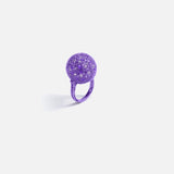 Purple Disco Bug Ring