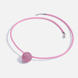 Pink Disco Bug Necklace - Mini