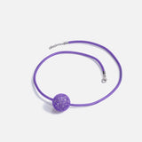 Purple Disco Bug Necklace - Mini